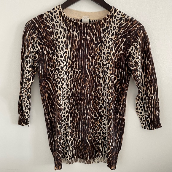 JCrew leopard wool sweater | S - Picture 2 of 7